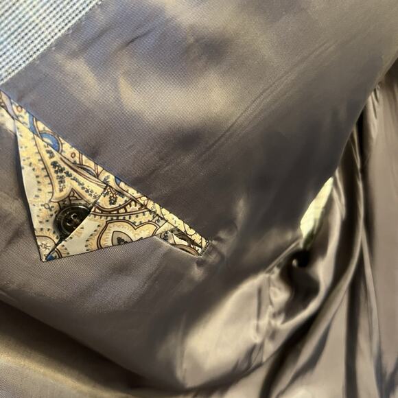 Ralph Lauren Men’s Sportcoat Blazer Silk Wool Blend 52 Regular Gray Multicolor - Picture 14 of 16